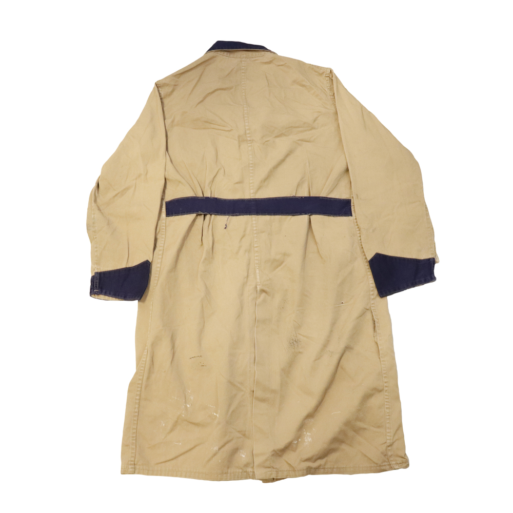 Vintage 50s Union Made Contrast Collar Chore Shop Coat Size 40 - Picture 10 of 10